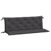 Stella Homewares Garden Bench Cushions 2pcs Anthracite 150x50x7cm Oxford Fabric