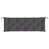 Stella Homewares Garden Bench Cushions 2pcs Anthracite 150x50x7cm Oxford Fabric
