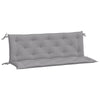 Stella Homewares Garden Bench Cushions 2pcs Grey 150x50x7cm Oxford Fabric
