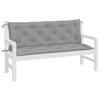 Stella Homewares Garden Bench Cushions 2pcs Grey 150x50x7cm Oxford Fabric
