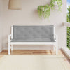 Stella Homewares Garden Bench Cushions 2pcs Grey 150x50x7cm Oxford Fabric