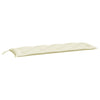 Stella Homewares Garden Bench Cushions 2 pcs Cream White 150x50x7 cm Oxford Fabric