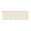 Stella Homewares Garden Bench Cushions 2 pcs Cream White 150x50x7 cm Oxford Fabric