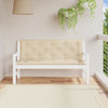 Stella Homewares Garden Bench Cushions 2 pcs Beige 150x50x7 cm Oxford Fabric
