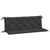 Stella Homewares Garden Bench Cushions 2pcs Black 150x50x7cm Oxford Fabric