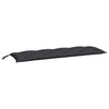Stella Homewares Garden Bench Cushions 2pcs Black 150x50x7cm Oxford Fabric