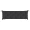 Stella Homewares Garden Bench Cushions 2pcs Black 150x50x7cm Oxford Fabric