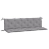Stella Homewares Garden Bench Cushions 2pcs Grey 180x50x7cm Oxford Fabric