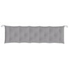 Stella Homewares Garden Bench Cushions 2pcs Grey 180x50x7cm Oxford Fabric