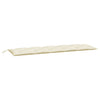 Stella Homewares Garden Bench Cushions 2 pcs Cream White 180x50x7 cm Oxford Fabric