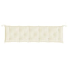 Stella Homewares Garden Bench Cushions 2 pcs Cream White 180x50x7 cm Oxford Fabric