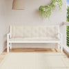 Stella Homewares Garden Bench Cushions 2 pcs Cream White 180x50x7 cm Oxford Fabric