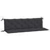 Stella Homewares Garden Bench Cushions 2pcs Black 180x50x7cm Oxford Fabric