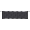 Stella Homewares Garden Bench Cushions 2pcs Black 180x50x7cm Oxford Fabric