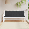 Stella Homewares Garden Bench Cushions 2pcs Black 180x50x7cm Oxford Fabric