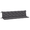 Stella Homewares Garden Bench Cushions 2pcs Anthracite 200x50x7cm Oxford Fabric
