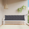 Stella Homewares Garden Bench Cushions 2pcs Anthracite 200x50x7cm Oxford Fabric
