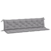 Stella Homewares Garden Bench Cushions 2pcs Grey 200x50x7cm Oxford Fabric