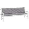 Stella Homewares Garden Bench Cushions 2pcs Grey 200x50x7cm Oxford Fabric