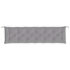 Stella Homewares Garden Bench Cushions 2pcs Grey 200x50x7cm Oxford Fabric