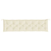 Stella Homewares Garden Bench Cushions 2pcs Cream White 200x50x7cm Oxford Fabric