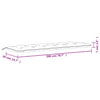 Stella Homewares Garden Bench Cushions 2 pcs Beige 200x50x7 cm Oxford Fabric