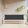 Stella Homewares Garden Bench Cushions 2pcs Black 200x50x7cm Oxford Fabric