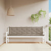Stella Homewares Garden Bench Cushions 2 pcs Taupe 200x50x7 cm Oxford Fabric