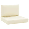 Stella Homewares Pallet Cushions 2 pcs Cream White Oxford Fabric
