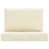 Stella Homewares Pallet Cushions 2 pcs Cream White Oxford Fabric
