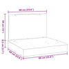 Stella Homewares Pallet Cushions 2 pcs Cream White Oxford Fabric