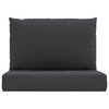 Stella Homewares Pallet Cushions 2 pcs Black Oxford Fabric