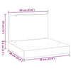 Stella Homewares Pallet Cushions 2 pcs Black Oxford Fabric