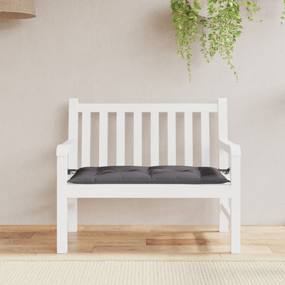 Stella Homewares Garden Bench Cushion Anthracite 110x50x7 cm Oxford Fabric