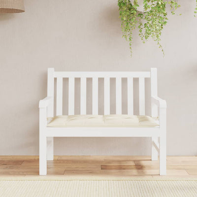 Stella Homewares Garden Bench Cushion Cream White 110x50x7 cm Oxford Fabric