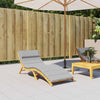Stella Homewares Sun Lounger Cushion Grey 180x60x4 cm Oxford Fabric