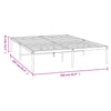 Stella Homewares Metal Bed Frame without Mattress Black 150x200 cm