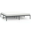 Stella Homewares Metal Bed Frame without Mattress Black 183x203 cm King