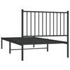 Stella Homewares Metal Bed Frame without Mattress with Headboard Black 90x190 cm