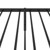 Stella Homewares Metal Bed Frame without Mattress with Headboard Black 107x203 cm King Single