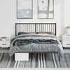 Stella Homewares Metal Bed Frame without Mattress with Headboard Black 150x200 cm