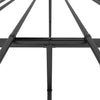 Stella Homewares Metal Bed Frame without Mattress with Headboard Black 150x200 cm