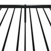 Stella Homewares Metal Bed Frame without Mattress with Footboard Black 90x190 cm