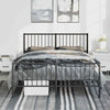 Stella Homewares Metal Bed Frame without Mattress with Footboard Black 135x190 cm