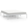 Stella Homewares Metal Bed Frame without Mattress White 150x200 cm