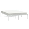 Stella Homewares Metal Bed Frame without Mattress White 150x200 cm