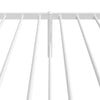 Stella Homewares Metal Bed Frame without Mattress with Headboard White 90x190 cm