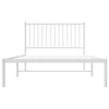 Stella Homewares Metal Bed Frame without Mattress with Headboard White 107x203 cm King Single