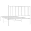 Stella Homewares Metal Bed Frame without Mattress with Headboard White 107x203 cm King Single