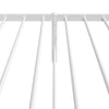 Stella Homewares Metal Bed Frame without Mattress with Headboard White 107x203 cm King Single
